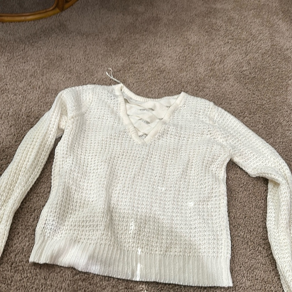 Cream sweater
